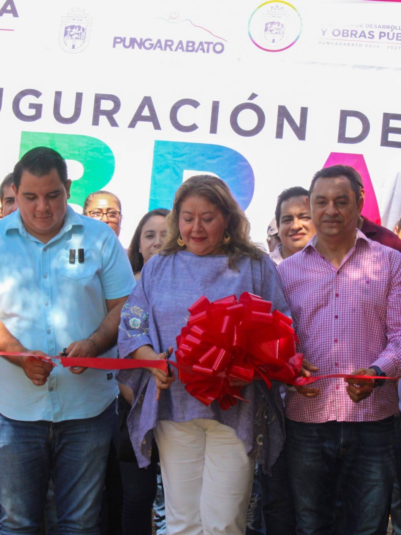 Inauguración de obra de drenaje sanitario 